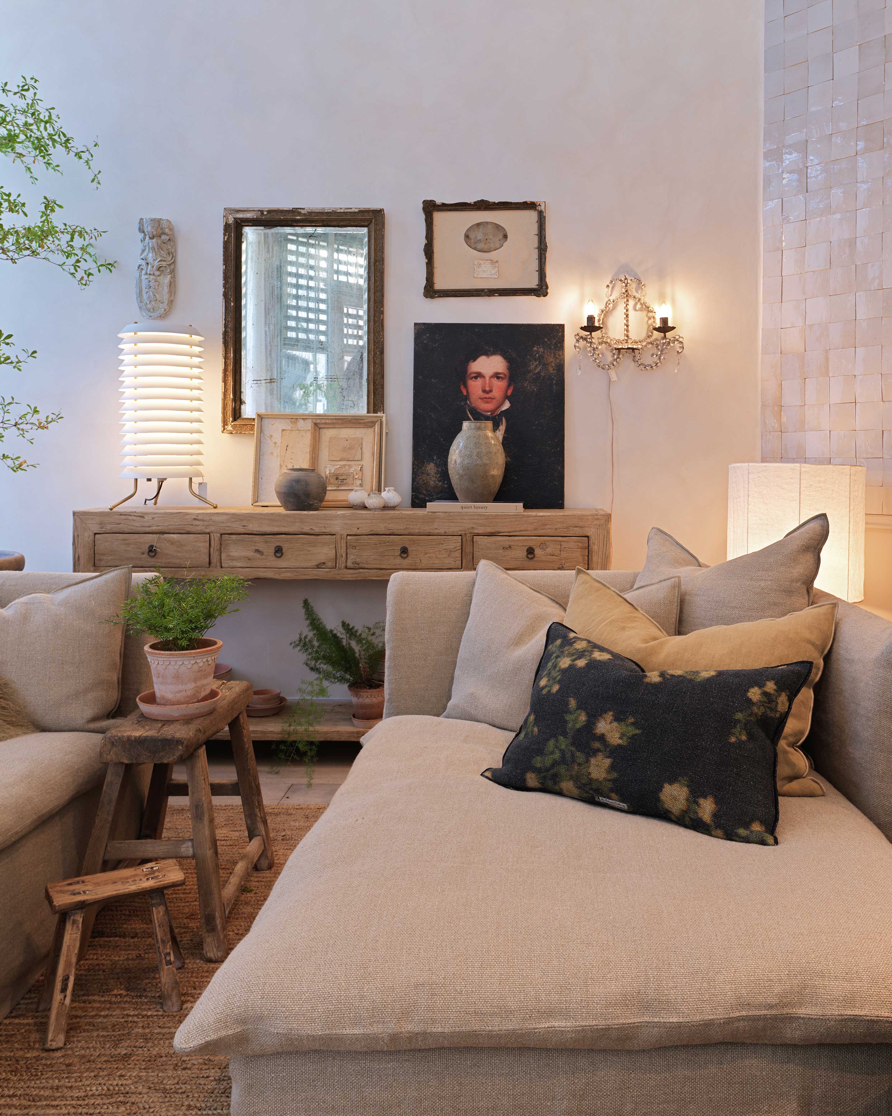 Sofás Boho de Maison de Vacances en lino lavado en Nomad Interiors