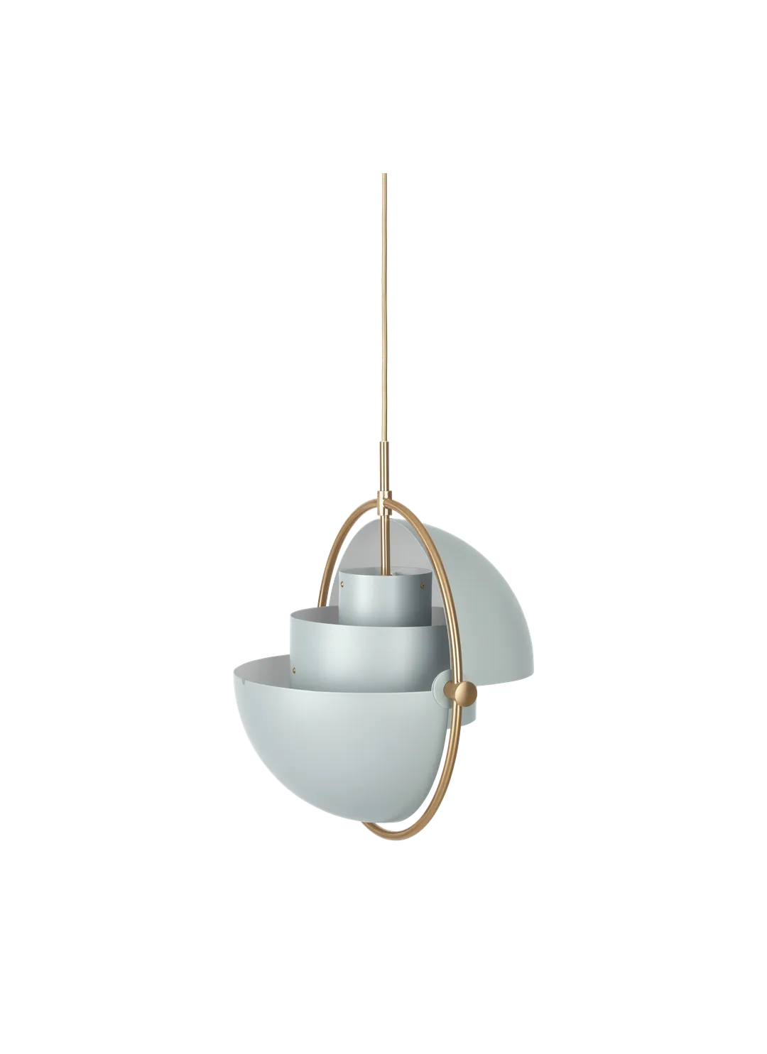 Lámpara Multi Lite Pendant - Grey en latón de Gubi - ambiente | Nomad Interiors