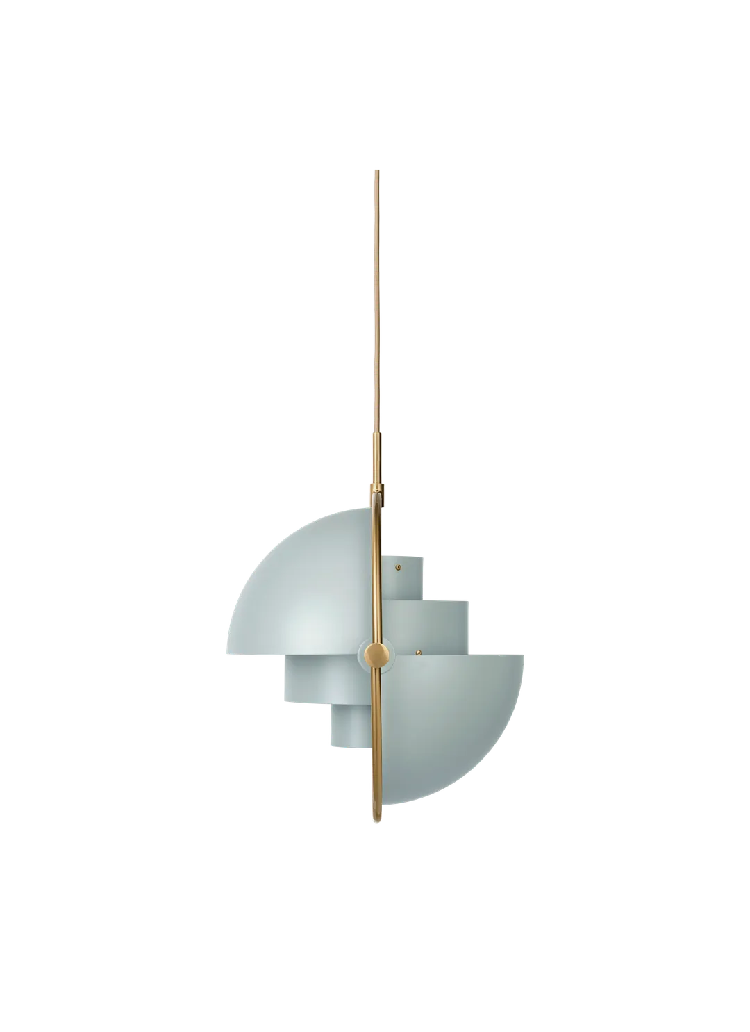 Lámpara Multi Lite Pendant - Grey en latón de Gubi - textura | Nomad Interiors