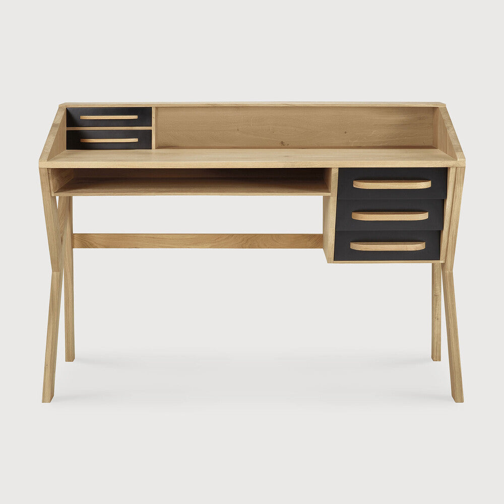 Escritorio Origami en roble y madera de Ethnicraft - vista 10 | Nomad Interiors