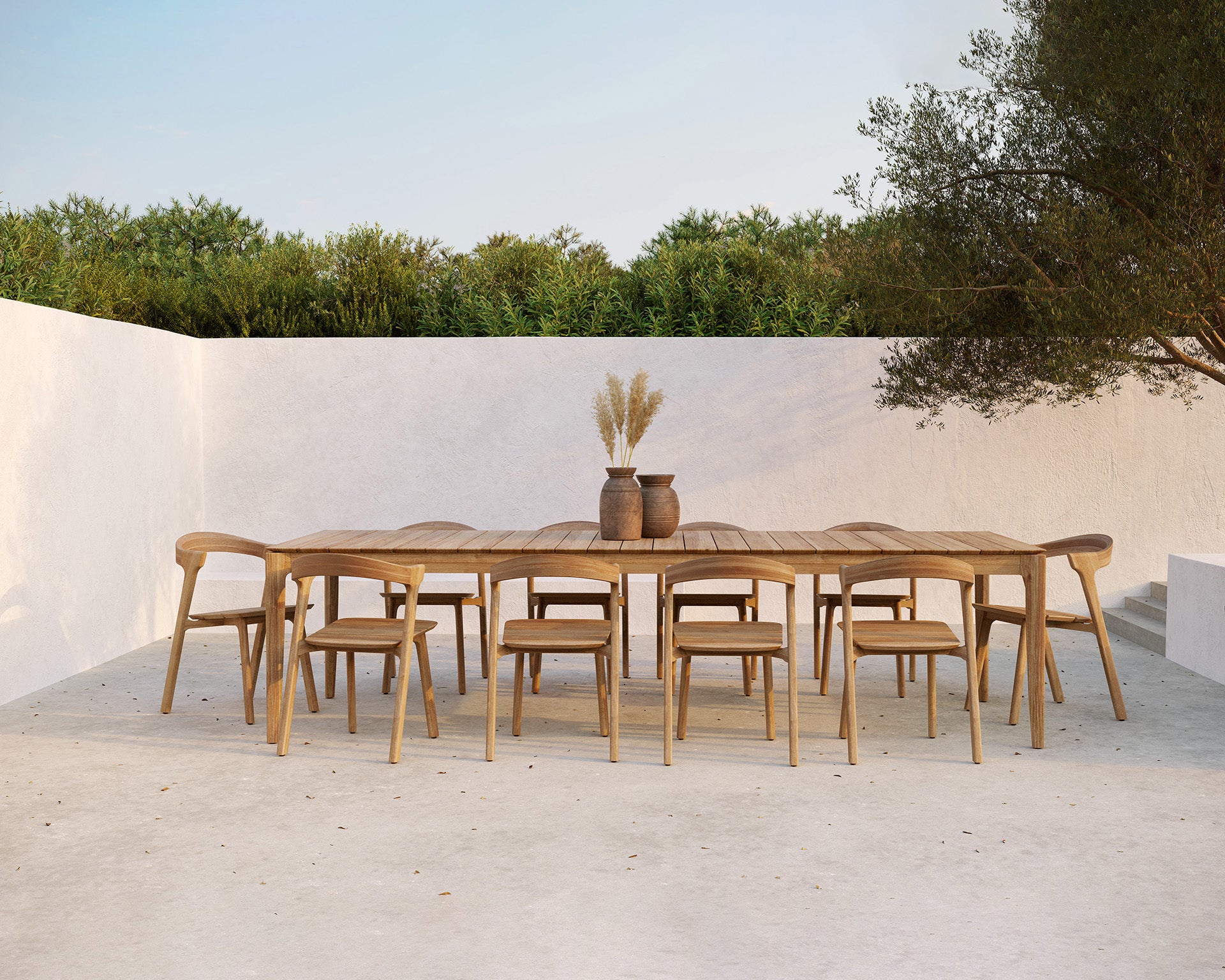 Mesa Bok Outdoor Teca de Ethnicraft - vista 21 | Nomad Interiors
