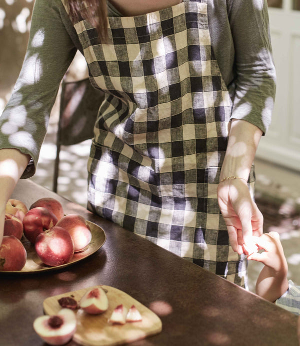 Delantal Japones Vintage ingham Apron - Bois de Rose