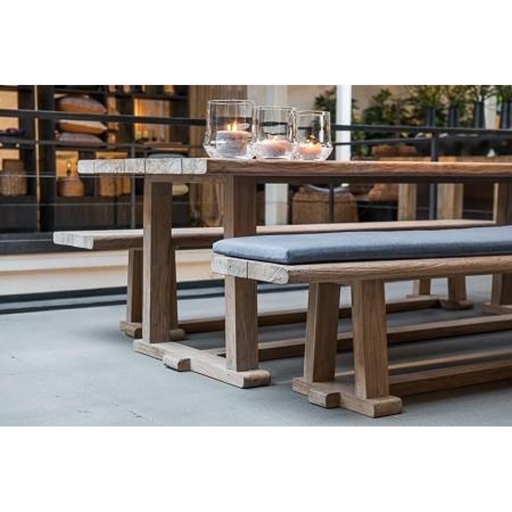 Banco Exterior Josse en teca y madera de Gommaire - textura | Nomad Interiors