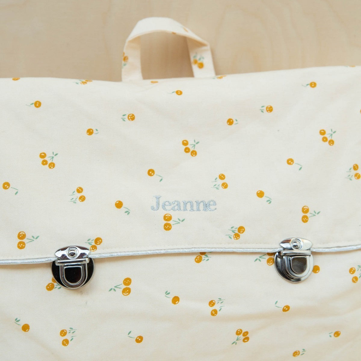 Mochila Blossom Safran en algodón de Gabrielle Paris - vista lateral | Nomad Interiors