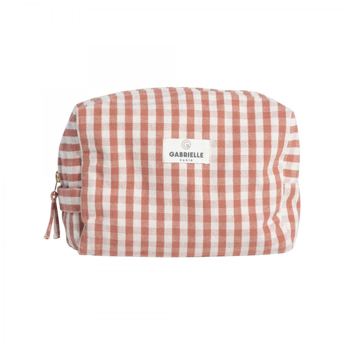 Toilet Bag Algodón Vichy Brique