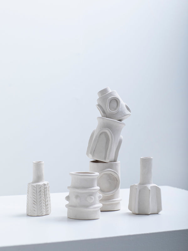 Vase ass/6 beige Molly