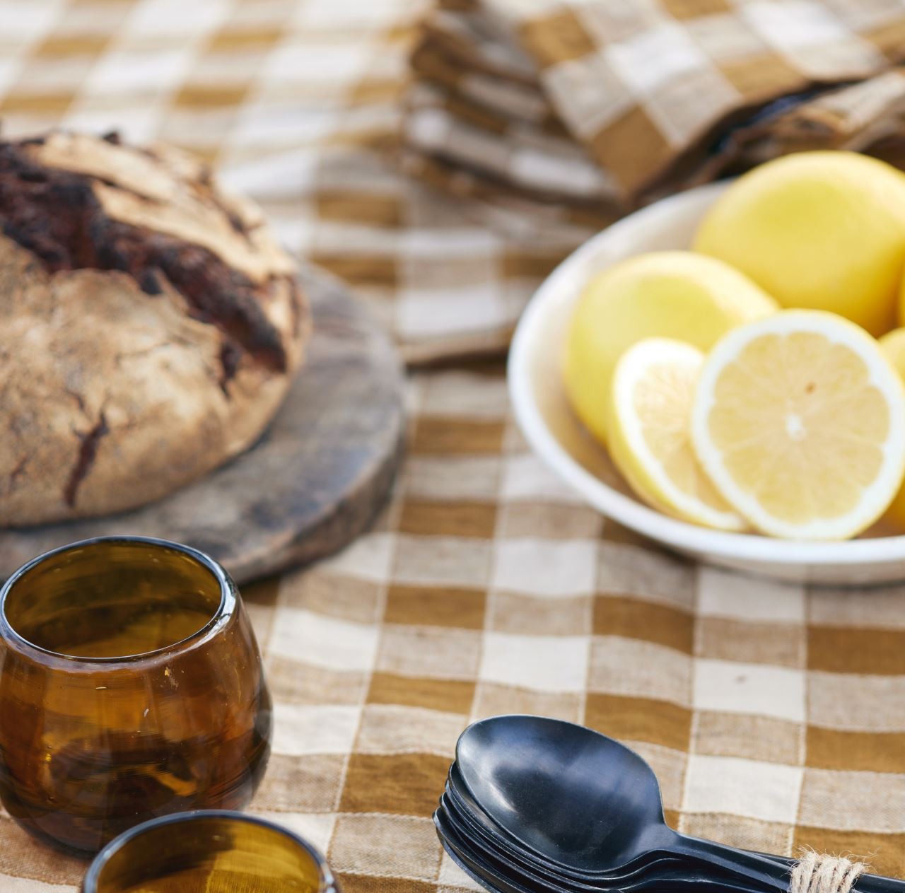 Paño de cocina Bourdon Vintage Vichy Terracota