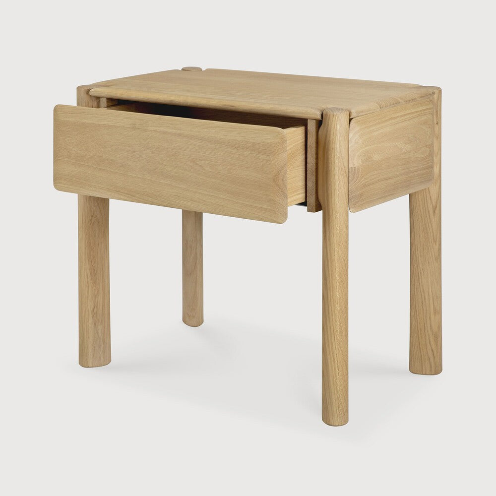 Mesita de noche PI – Roble macizo natural de Ethnicraft - textura | Nomad Interiors