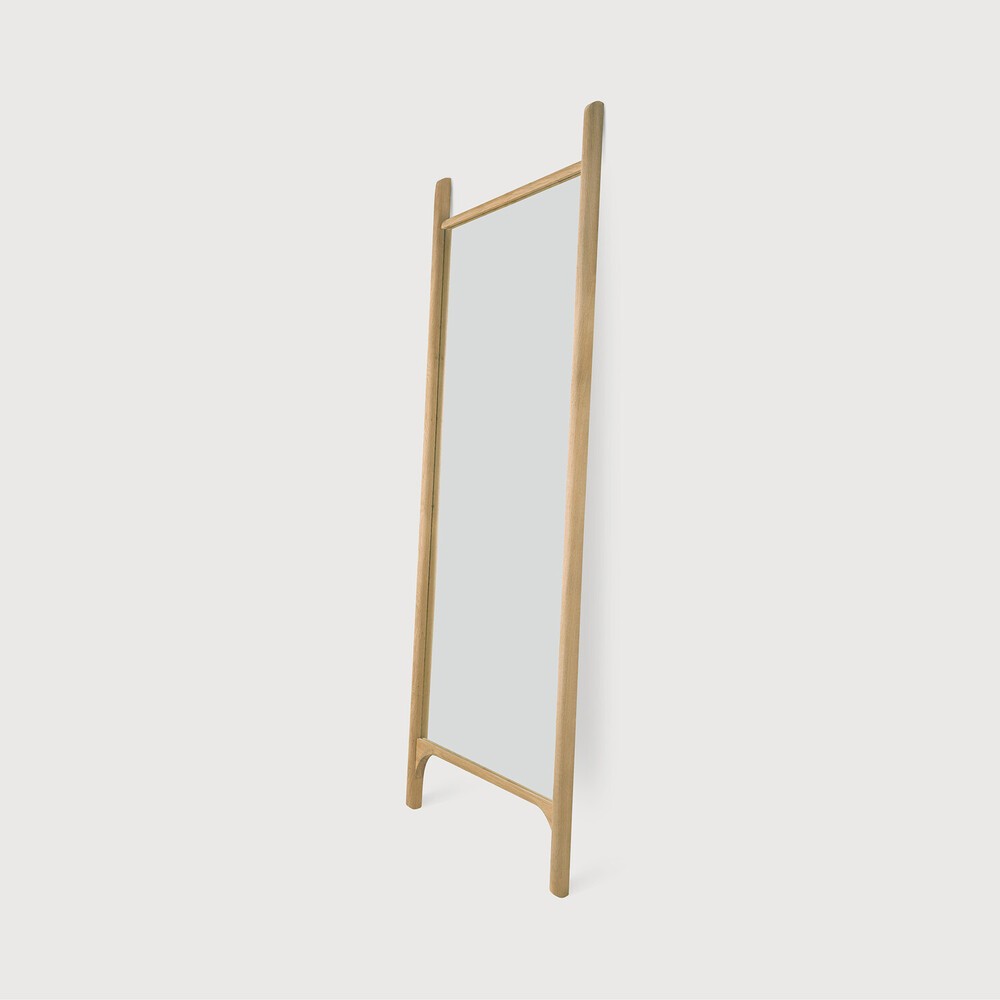 Espejo PI – Roble macizo natural en lino y yute de Ethnicraft - textura | Nomad Interiors