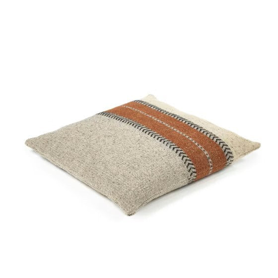 Funda cojín Montana en lana de LIBECO - vista lateral | Nomad Interiors