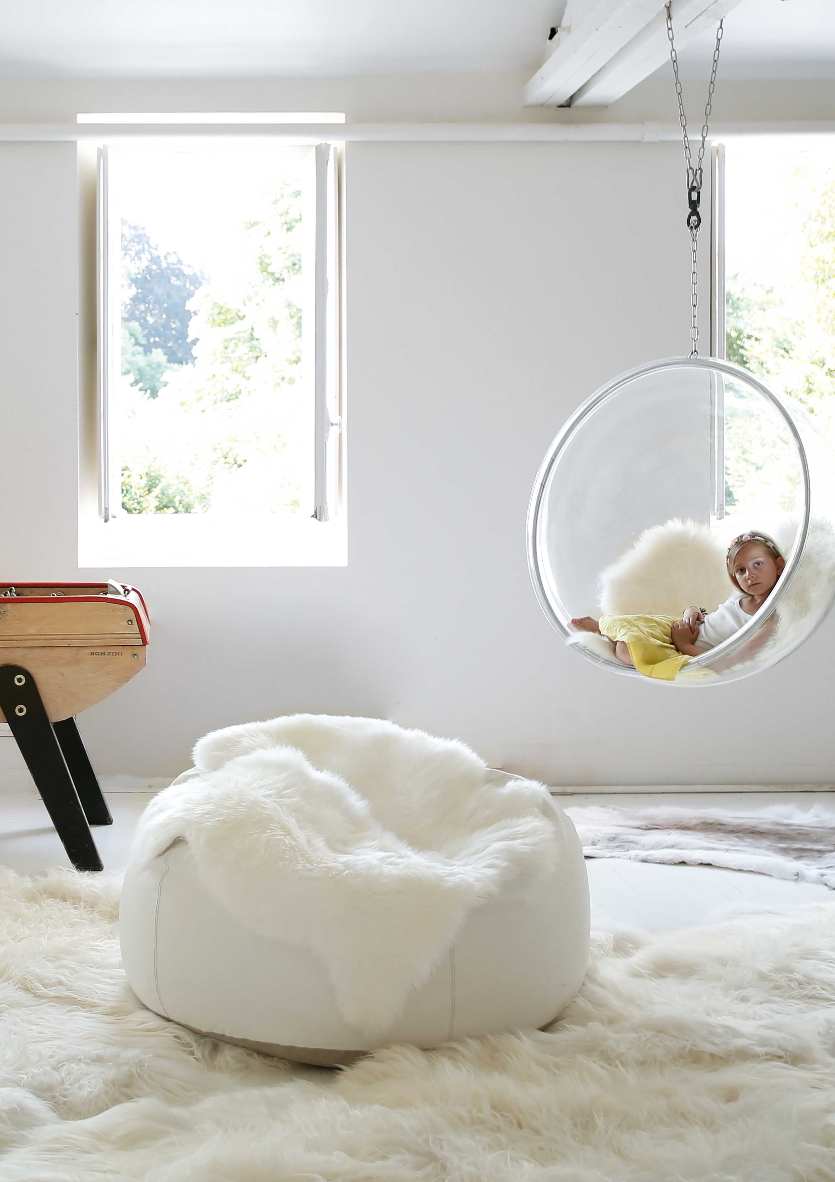 Pouf  Lino Lavado Blanco de Maison de Vacances - ambiente | Nomad Interiors