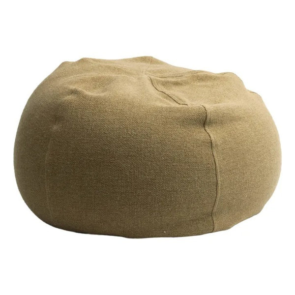 Pouf Bulle Vintage Chenille Ciment