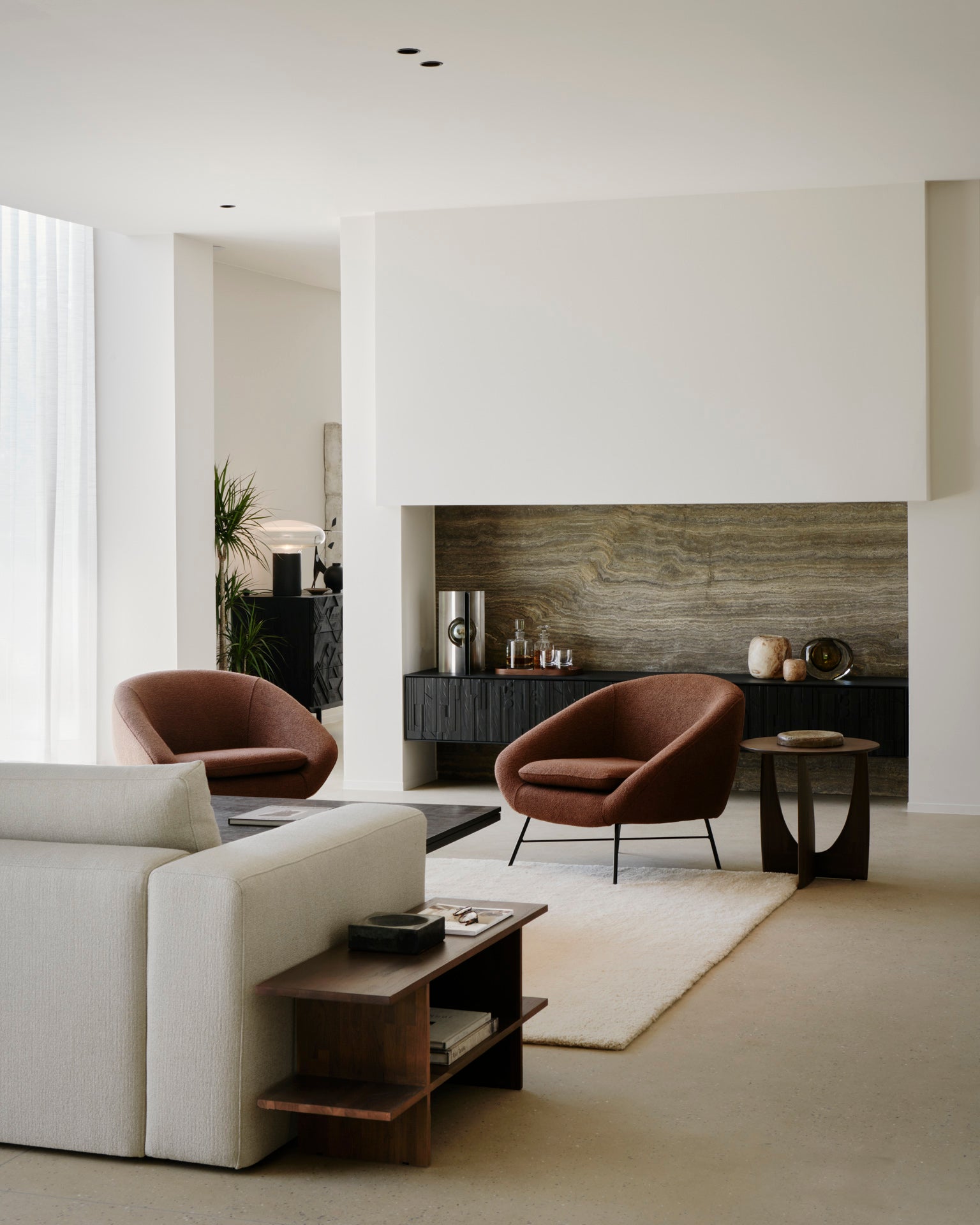 Sillón Barrow Cobre de Ethnicraft - vista 9 | Nomad Interiors