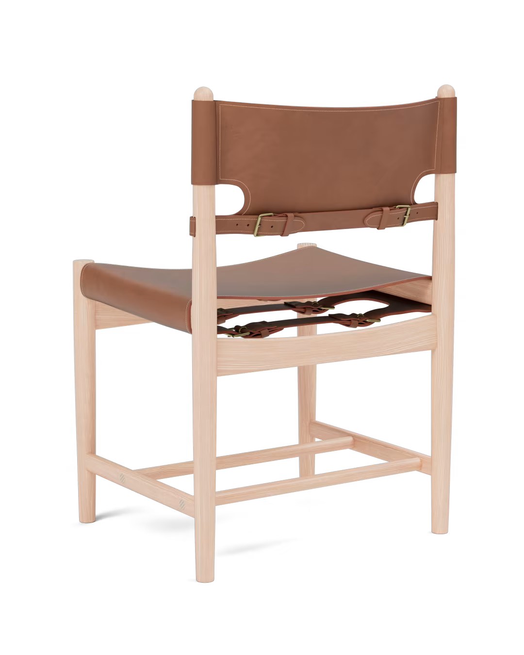 Silla The Spanish en madera y cuero de Fredericia - vista 10 | Nomad Interiors