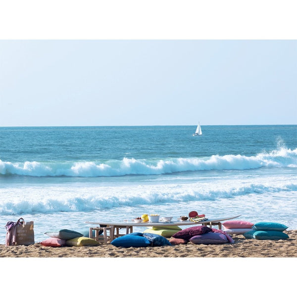 Cojín Vice Versa Lino Lavado Arrugado Perle/Givre