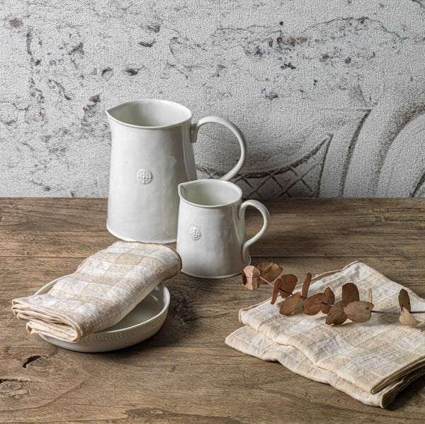 Paño de cocina Bourdon Vintage Vichy Crema