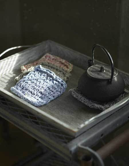 Tapete de punto en lino