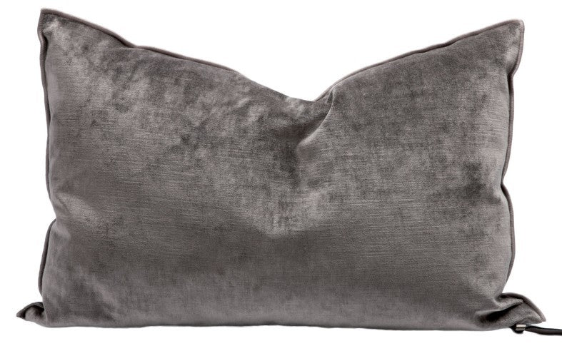Cojín Vice Versa tela Royal Velvet Charbon