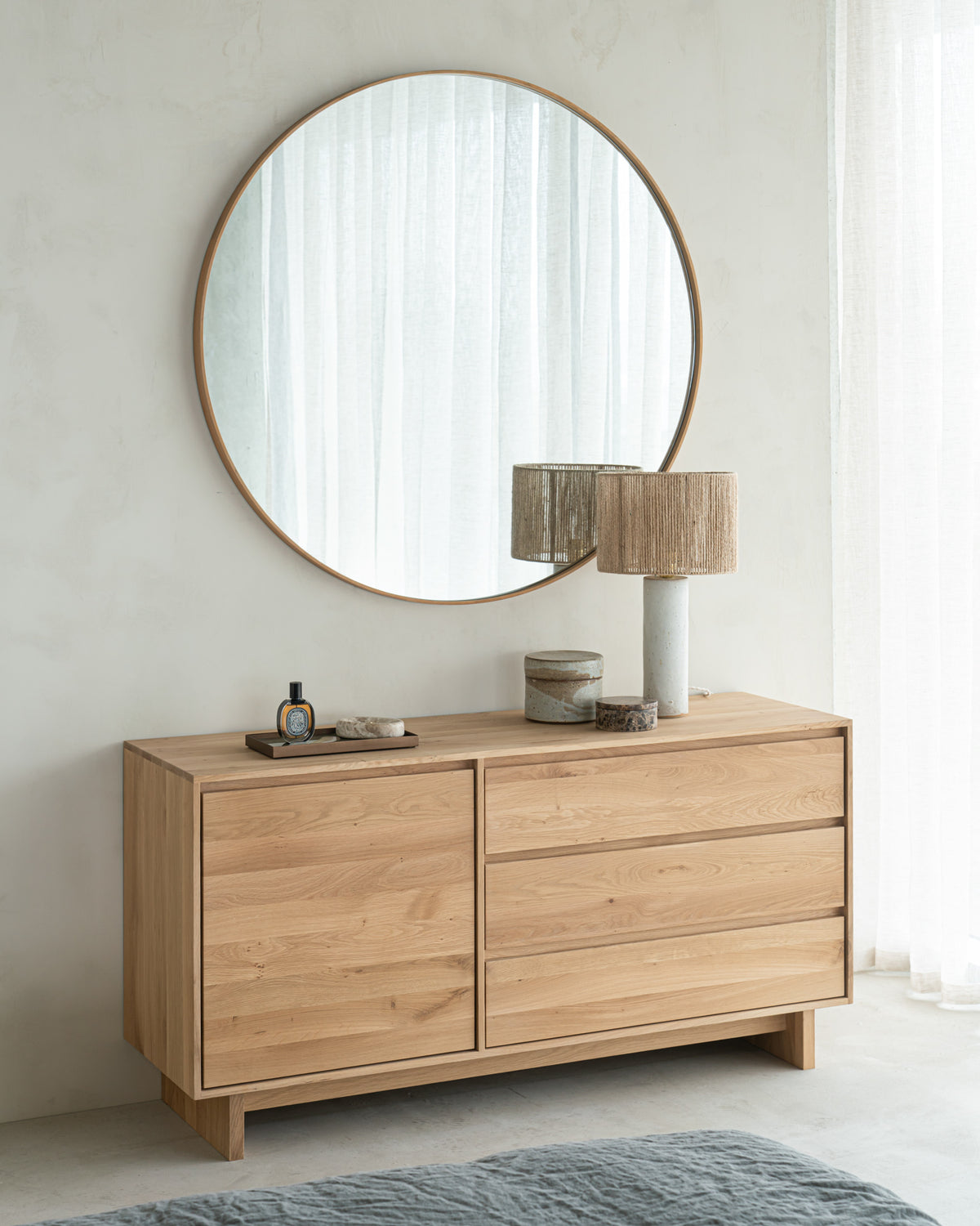 Espejo de pared Oak Layers de Ethnicraft, vista 4