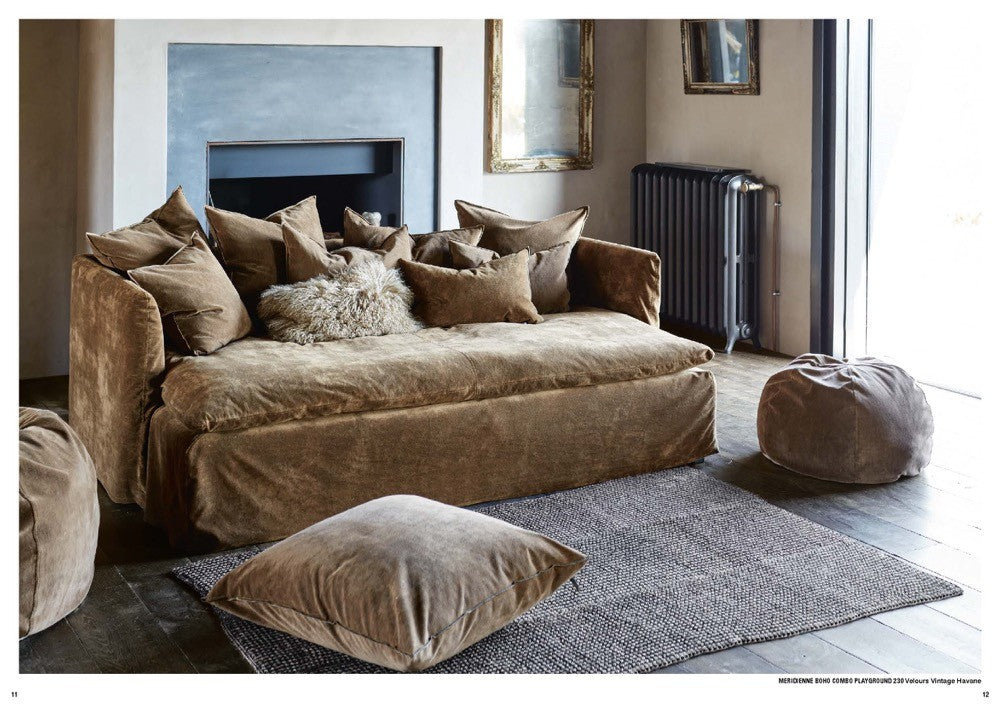 Cojín Vice Versa  Lino Stone Washed Ocre