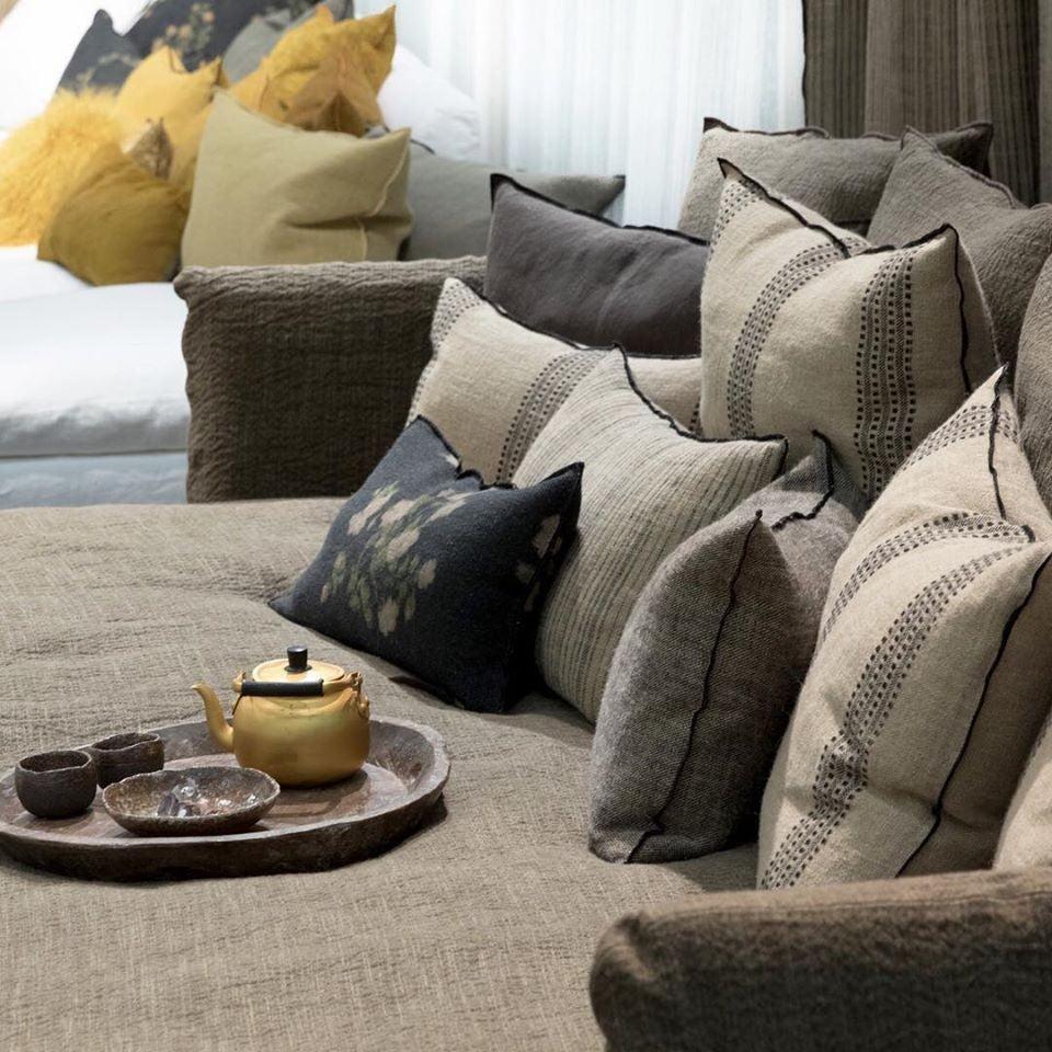 Cojín Vice Versa Chenille Soft Washed Kaki