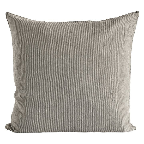 Funda de cojín lino gris,60x60 cm