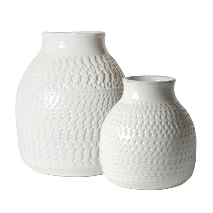 Vaso Cerámica Blanco