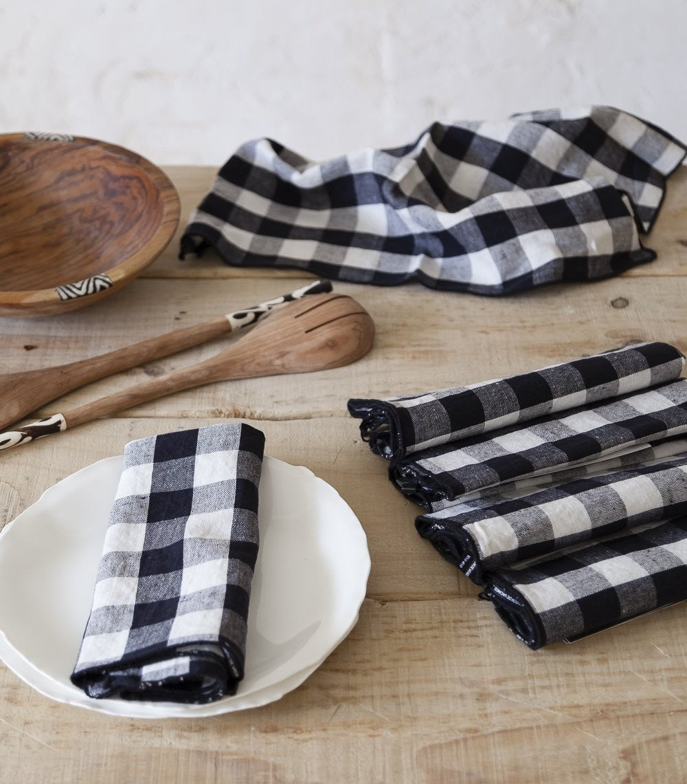 Servilleta Bourdon Mimi Vichy - Noir