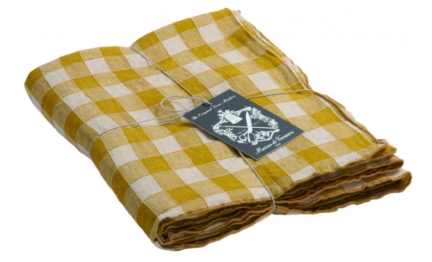 Mantel Bourdon Vintage Vichy Mangue