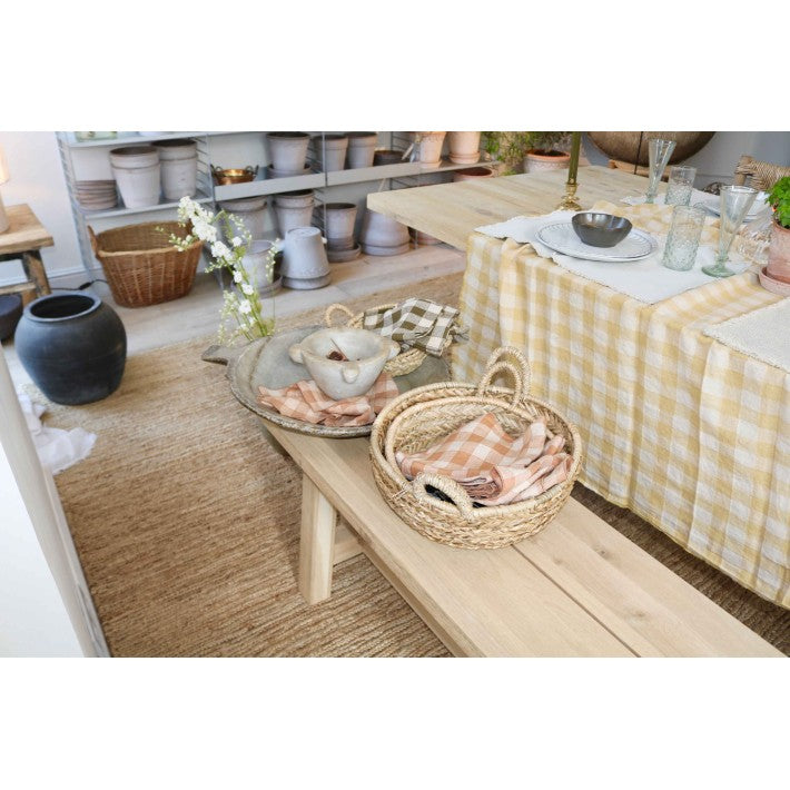 Banco Belgium Farm Expo en roble de Nomad Home - detalle