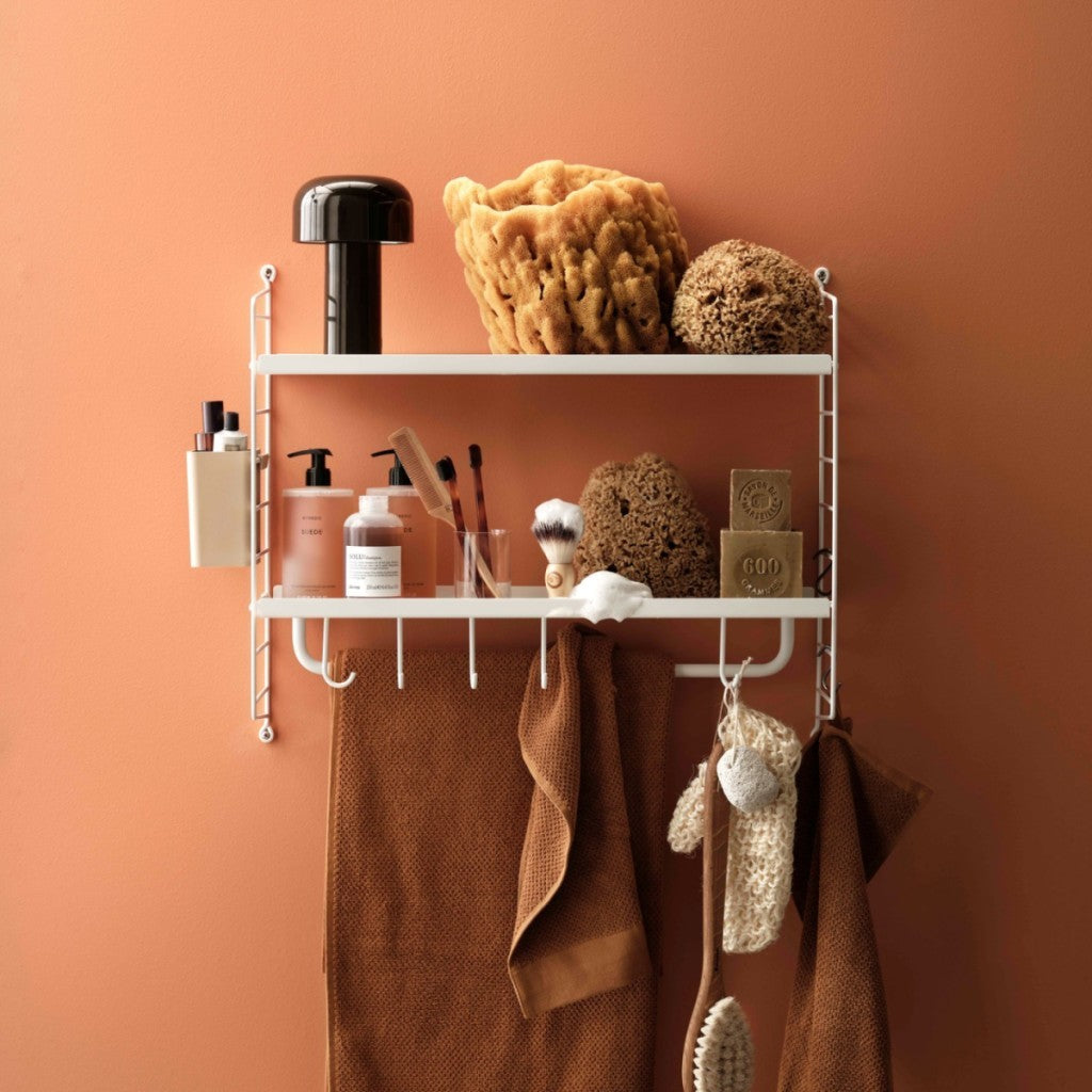 Bathroon Set String  Blanco