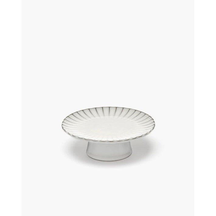 Cake Stand M White Inku en cerámica de Serax | Nomad Interiors