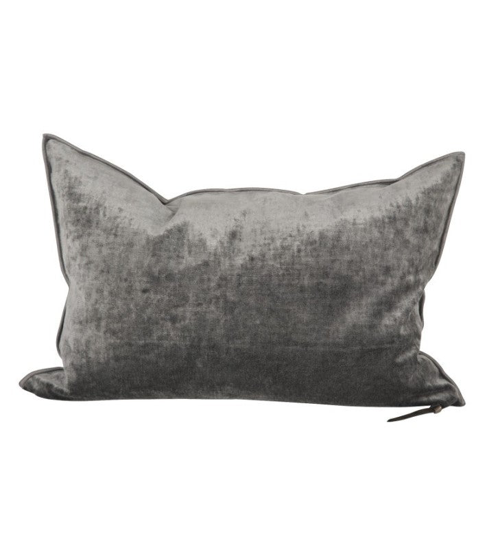 Cojín Vice Versa tela Royal Velvet Ecorce en algodón y terciopelo de Maison de Vacances | Nomad Interiors