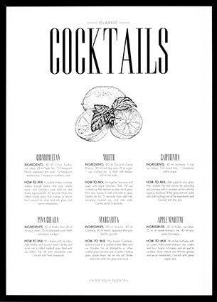Cuadro Cocktail