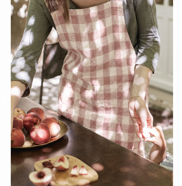 Delantal Japones Vintage ingham Apron - Bois de Rose
