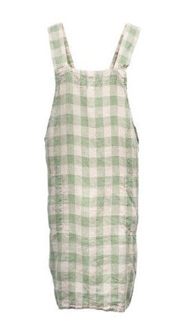Delantal Japones Vintage ingham Apron - Sauge en lino de Maison de Vacances | Nomad Interiors