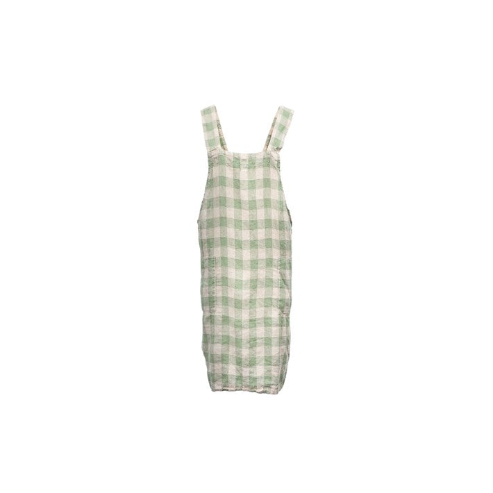Delantal Japones Vintage ingham Apron - Sauge en lino de Maison de Vacances | Nomad Interiors