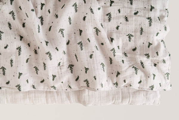 Rosemary Muslin Filled Blanket