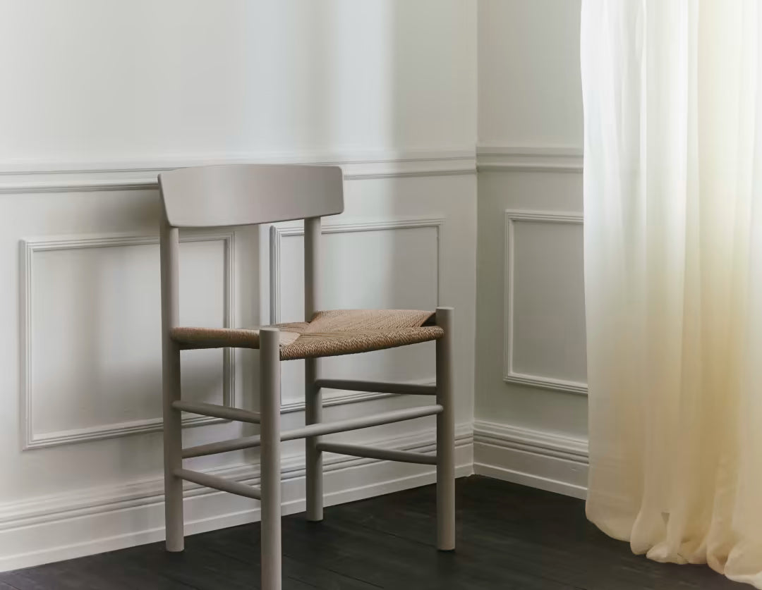 Silla J39 Beech en haya y cuerda natural