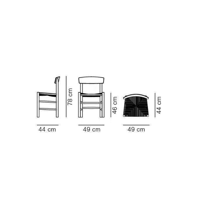 J39 Mogensen Chair de Fredericia - vista 8 | Nomad Interiors