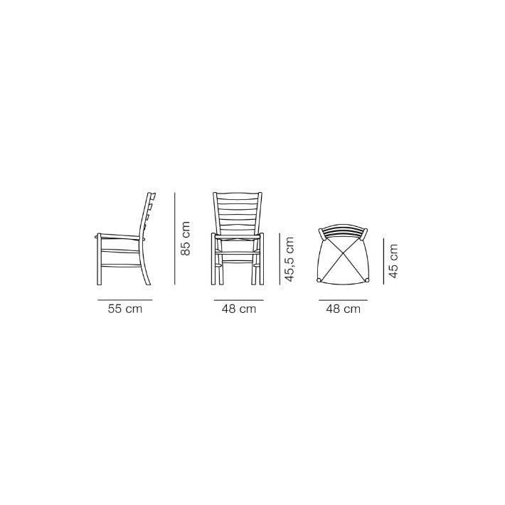 Klint Chair Negro en madera de Fredericia - vista 6 | Nomad Interiors