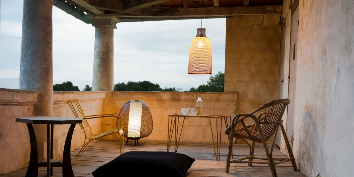 Lámpara Twiggy Egg Natural en bambú de Ay illuminate - ambiente | Nomad Interiors