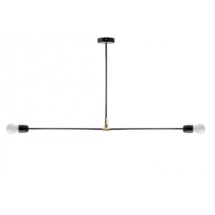 Lámpara de techo articulada Nox – Doble brazo de porcelana y metal de Nomad Home