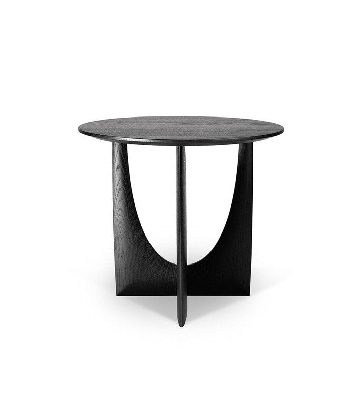 Mesa Geometric Negra en roble de Ethnicraft - vista lateral | Nomad Interiors