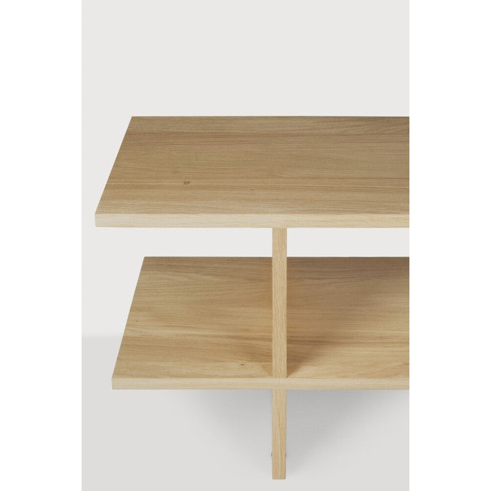 Mesa auxiliar Kabuki en roble y madera de Ethnicraft - vista 6 | Nomad Interiors