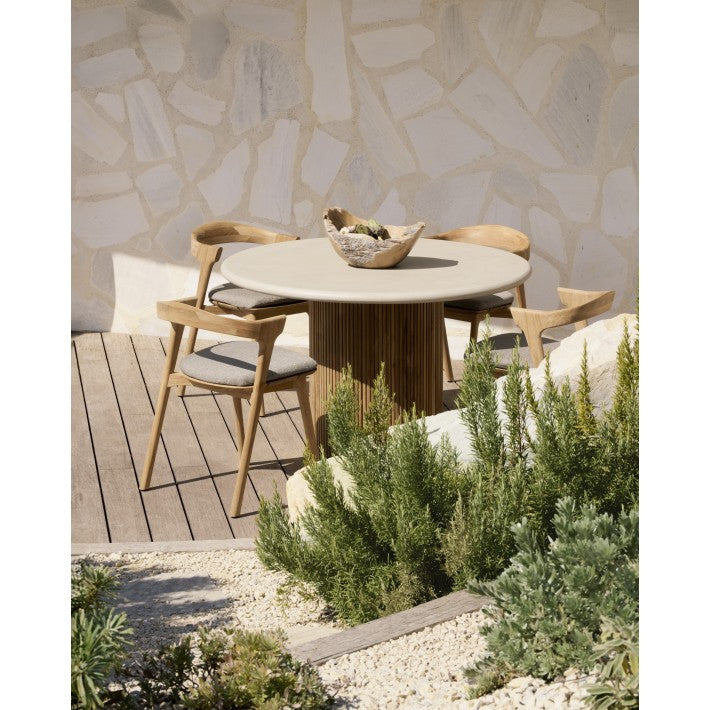 Mesa de jardín Roller Max en teca y madera de Ethnicraft - detalle | Nomad Interiors