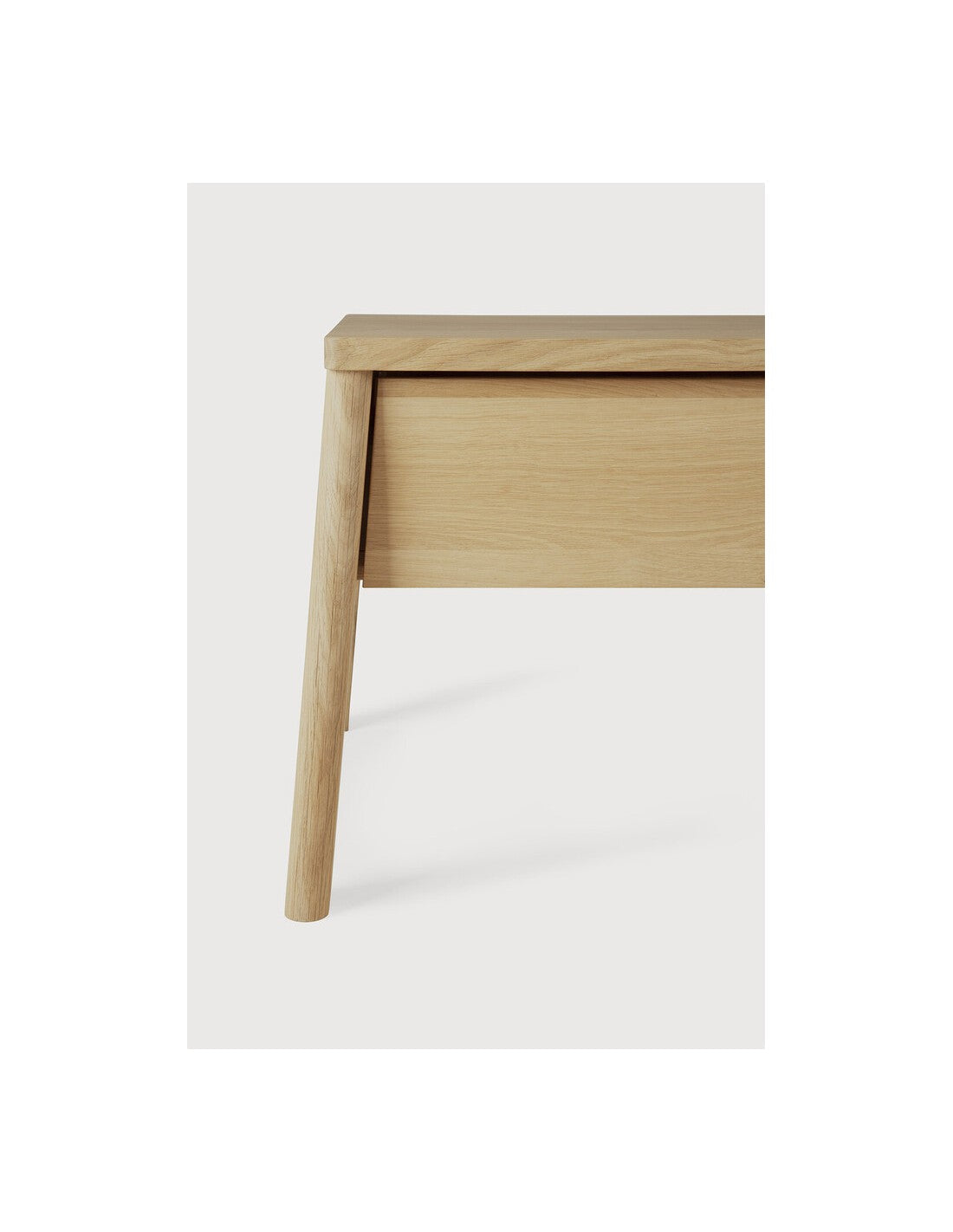 Mesita de noche Air en roble y madera de Ethnicraft - vista lateral | Nomad Interiors