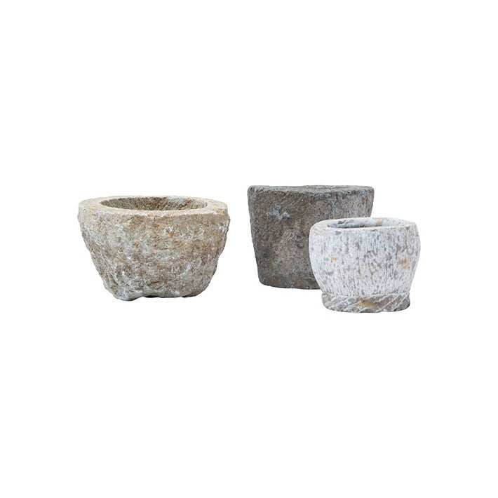 Mortero de Piedra Vintage de Nomad Home