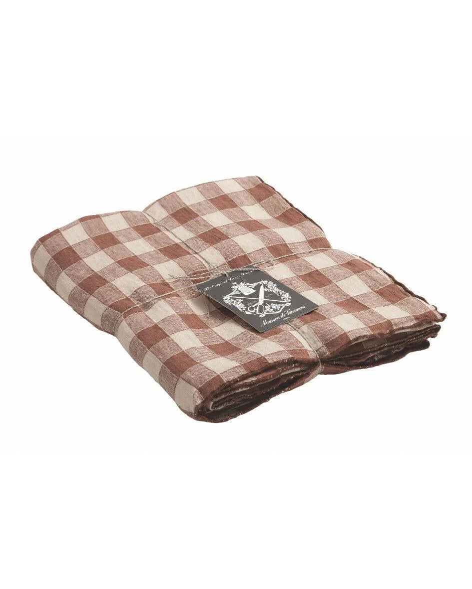 Mantel Bourdon Vintage Vichy Litchi