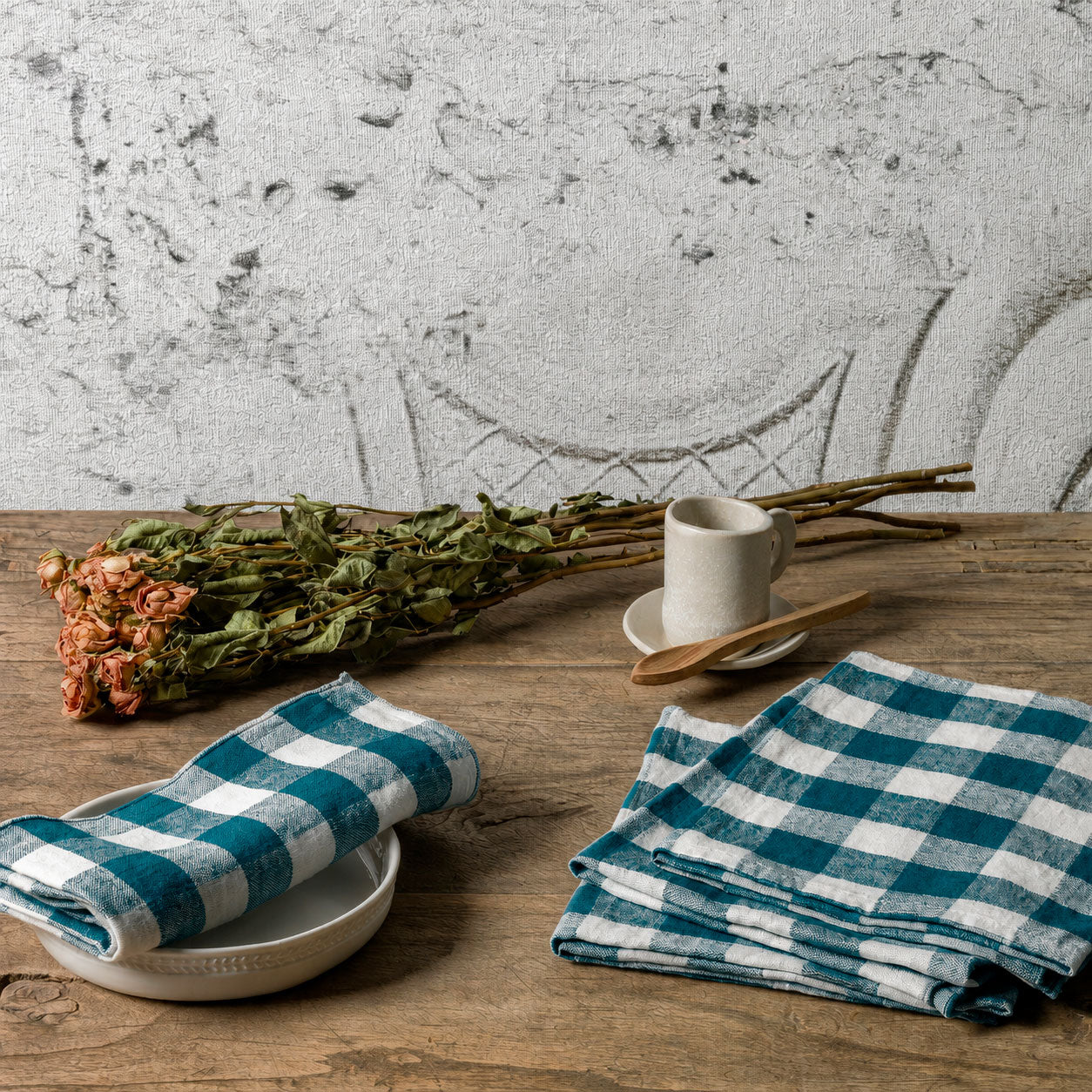 Paño de cocina Bourdon Mimi Vichy Canard